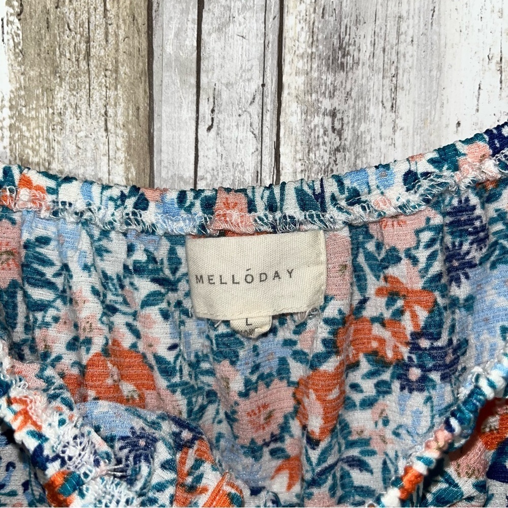 Melloday Square Neck Floral Blouse - Picture 5 of 5
